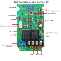 Kit de télécommande de vérin électrique course 150MM charger 2000N 200kg  (Modèle 0020593)