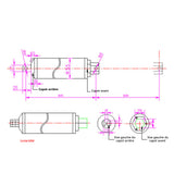 Vérin électrique à grande vitesse course 600MM actionneur linéaire (Modèle 0041570)