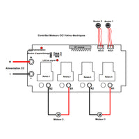 Commutateur de télécommande à actionneur linéaire à usage intensif à vitesse réglable à 2canaux (Modèle 0020503)
