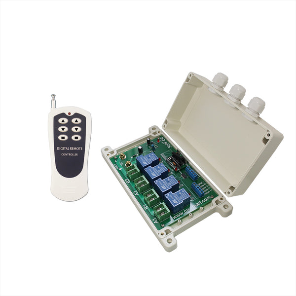 kit-interrupteur-télécommande-sans-fil-cc-12v-24v-2canaux-pour-actionneurs-linéaires