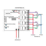 Interrupteur Télécommande 4 Canaux WIFI / Bluetooth pour Moteur / Vérin Électrique (Modèle 0022015)