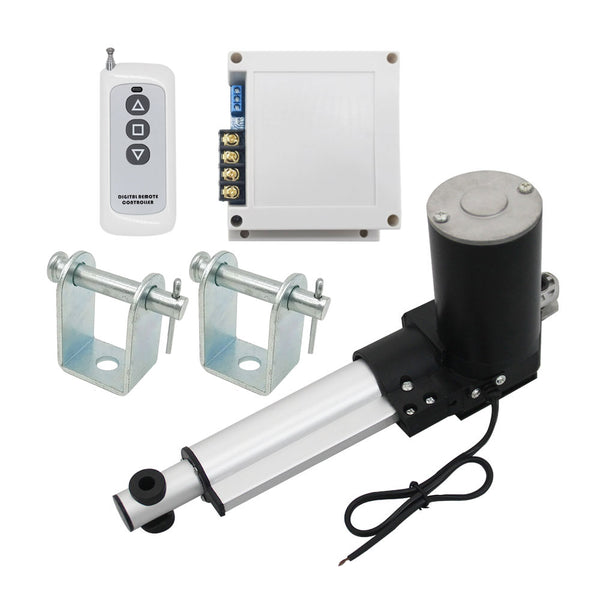 100MM-600kg-6000N-Verin-Electrique-Industriel-Telecommande-Kit