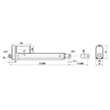 Vérin électrique course 100MM actionneur linéaire 2000N 200kg (Modèle 0041502)