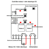 Kit de télécommande de vérin électrique course 50MM charger 2000N 200kg (Modèle 0020569)