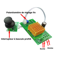 12V~30V CC 3A Contrôleur de vitesse et direction du moteur/ Régulateur de vitesse à bascule (Modèle 0044007)