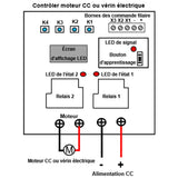 Interrupteur Sans Fil avec Minuterie pour Vérin Électrique / Moteur en CC (Modèle 0020088)