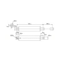 Vérin électrique de type stylo course 250MM actionneur linéaire (Modèle 0041585)