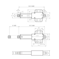 10MM 188N Petit vérin électrique compact parfait pour les espaces étroits (Modèle 0041741)
