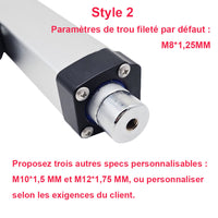 Connecteur avant de montage du vérin électrique B et J personnalisé (Modèle 0044106)