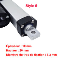 3500N Vérin électrique étanche IP67 avec fin de course magnétique – Course réglable de 400 mm (Modèle 0041940-3)