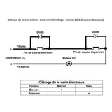 Vérin électrique charge lourde à course réglable avec capteurs magnétiques étanches - Poussée max. 12000N course 300MM (Modèle 0041606-3)