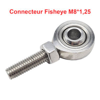 Connecteur fisheye pour vérin électrique, utilisable avec connecteur à filetage interne (Modèle 0044108)