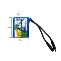Paquet de Batterie au Lithium 24V 2800mAh Avec Fonction Rechargeable