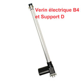 350mm Vérin électrique industriel course réglable avec interrupteur magnétique reed NF (Modèle 0041533-4)