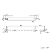 800N Vérin électrique inox tubulaire course 250mm – Silencieux, IP65