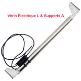 800N Vérin électrique inox tubulaire course 450mm – Silencieux pour ameublement & automatisation industrielle (Modèle 0041970)