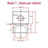 Kit commande pour vérin électrique étanche 12V 24V avec capteurs magnétiques électroniques (Modèle 0043084-3)