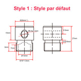 Kit de synchronisation pour 2 micro-vérins électriques industriels de 2000N, avec fins de course réglables (Modèle 0043049-4)