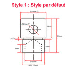 3500N 500mm Vérin électrique silencieux course réglable – Étanchéité IP67 avec interrupteur magnétique reed (Modèle 0041942-4)