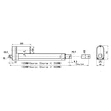 Kit de télécommande de vérin électrique industriel 2000N 200kg (Modèle 0043083)