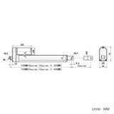Kit de télécommande de vérin électrique industriel 2000N 200kg (Modèle 0043083)