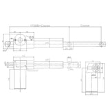 Kit de contrôle synchronisé de 2 vérins électriques industriels lourd 6000N 600kg (Modèle 0043051)