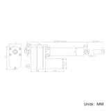 Kit de contrôle synchronisé pour 4 vérins électriques industriel 700MM-1000MM 5000N