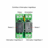 Vérin électrique à course réglable course 50MM actionneur linéaire 2000N 200kg (Modèle 0041501-3)