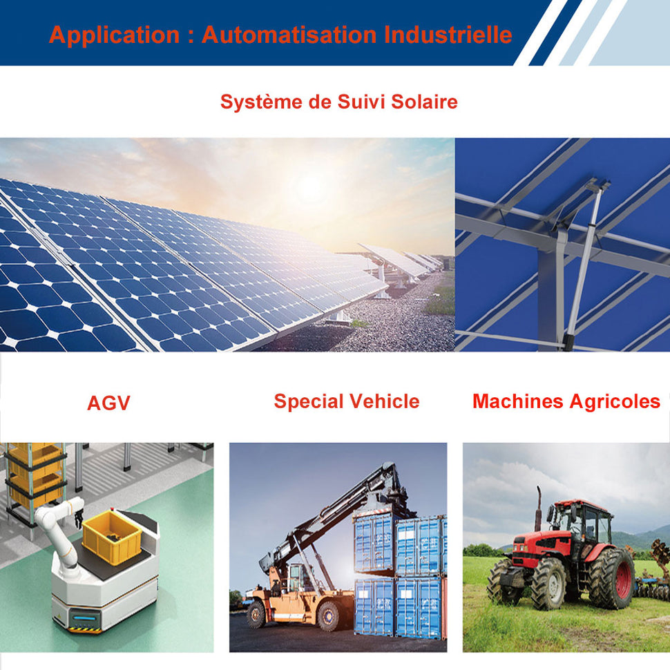 application automatisation industrielle du vérin électrique