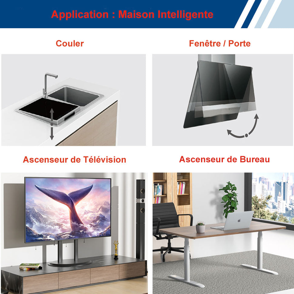 application maison intelligente du vérin électrique