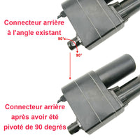 Vérin électrique industriel lourd course 150MM actionneur linéaire 8000N 800kg (Modèle 0041552)