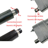 Option de rotation à 90 degrés pour le connecteur de montage avant et arrière du vérin électrique C (modèle 0044114)