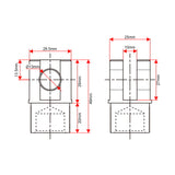 Connecteur avant de montage du vérin électrique F personnalisé (Modèle 0044111)