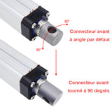 Option de rotation à 90 degrés pour le connecteur de montage avant et arrière du vérin électrique F (modèle 0044115)