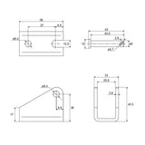 Kit commande pour vérin électrique étanche 12V 24V avec capteurs magnétiques électroniques (Modèle 0043084-3)