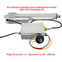 Kit contrôleur glissière avec potentiomètre rotatif pour vérin électrique A2