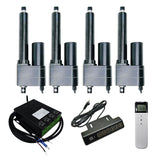 Kit de commande synchrone pour quatre vérins électriques charge lourde pour trappe de cave