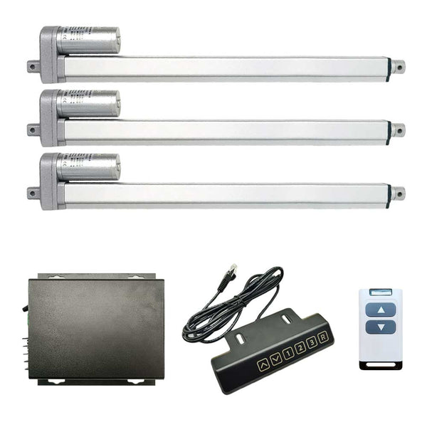 Kit de contrôle synchronisé de 3 vérins électriques 2000N 200kg