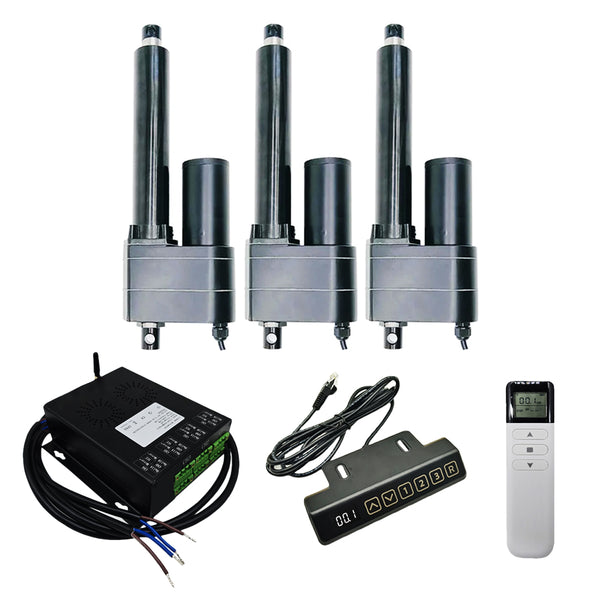 Kit de contrôle synchronisé de 3 vérins électriques industriels lourd 50MM-600MM 8000N