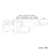 Kit de contrôle synchronisé de 3 vérins électriques industriels lourd 50MM-600MM 8000N (Modèle 0043062)