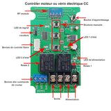 Kit de télécommande de micro-vérin électrique industriel 2000N avec interrupteurs magnétiques reed NF (Modèle 0043083-4)