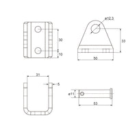Kit de télécommande de vérin électrique industriel charger 12000N 1200kg (Modèle 0043082)