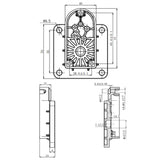 Base plate de montage fixe pour vérin électrique A (Modèle 0043070)