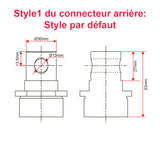 Vérin électrique charge lourde à course réglable 100 mm | Haute capacité 12 000 N avec interrupteurs à lames NF (Modèle 0041602-4)