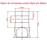 Kit de télécommande pour vérin électrique industriel 1500MM 3000N