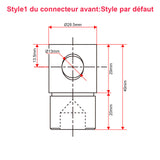 Vérin électrique industriel lourd course 50MM actionneur linéaire 12000N 1200kg (Modèle 0041601)