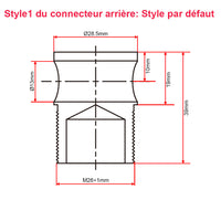Vérin électrique puissant 450mm avec capteur à effet Hall retour de position (Modèle 0041555-1)