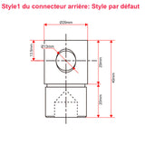 Kit de contrôle synchronisé de 2 vérins électriques industriels lourd 12000N 1200kg (Modèle 0043055)
