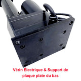 Vérin électrique charge lourde à course réglable 100 mm | Haute capacité 12 000 N avec interrupteurs à lames NF (Modèle 0041602-4)