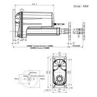 Support de disque circulaire de montage de la tête pour vérin électrique F